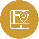 Ícono tamaño casa fondo amarillo